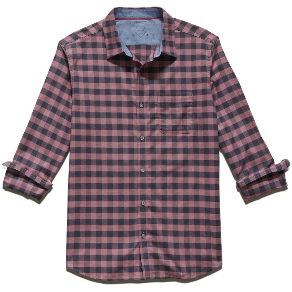 Flag & Anthem Vandemere Gingham Performance Icon Shirt – Red / Black